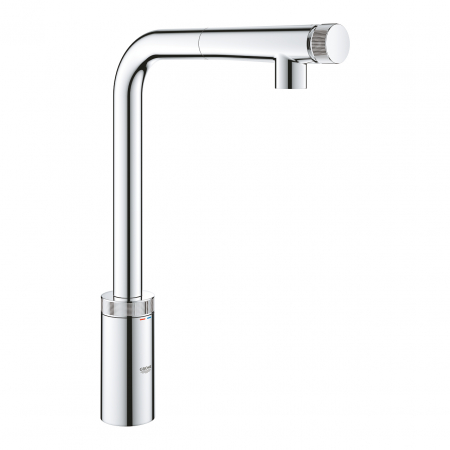 Baterii bucatarie cu dus - Baterie chiuveta bucatarie cu dus extractibil crom Grohe Minta SmartControl