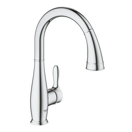 Baterii bucatarie cu dus - Baterie chiuveta bucatarie cu dus extractibil crom Grohe Parkfield