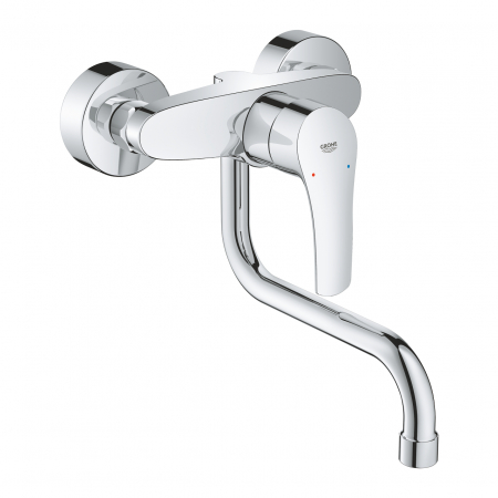 BATERIE BUCATARIE - Baterie chiuveta bucatarie crom Grohe Eurosmart New