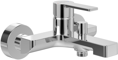 Baie - Baterie cada-dus cu montaj pe perete, crom, Villeroy&Boch  Architectura