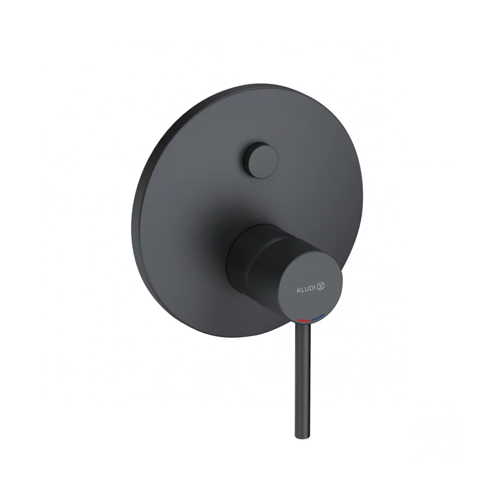 Baterii baie - Baterie cada/dus incastrata Kludi Bozz Push negru monocomanda