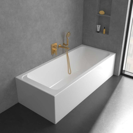 Baterie cada-dus, montaj incastrat, auriu periat,  Villeroy&Boch Architectura Square [2]