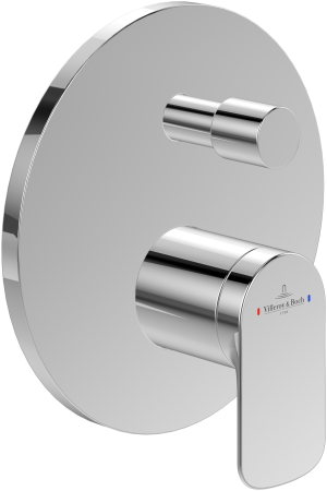 Baterii baie - Baterie cada-dus montaj incastrat, crom, Villeroy&Boch O.Novo