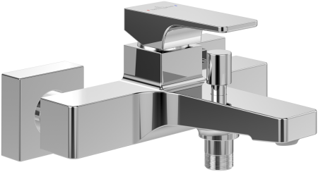 Baie - Baterie cada-dus montaj pe perete, crom, Villeroy&Boch Architectura Square