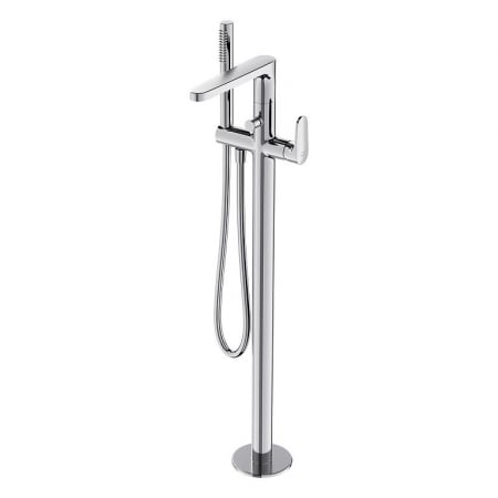 Baie - Baterie cada freestanding Cersanit Inverto, crom lucios