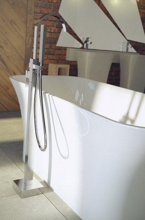 Baterie cada freestanding culoare crom Besco Modern II [1]