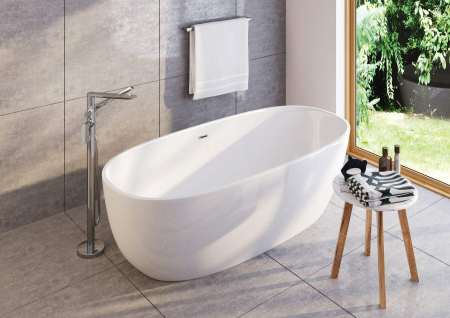 Baterie cada freestanding culoare crom lucios Deante Alpinia [4]