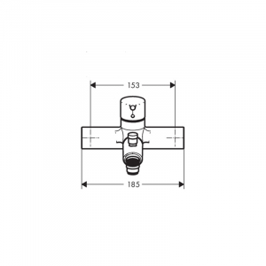 Baterie cada sau dus culoare crom Hansgrohe, Talis S [4]
