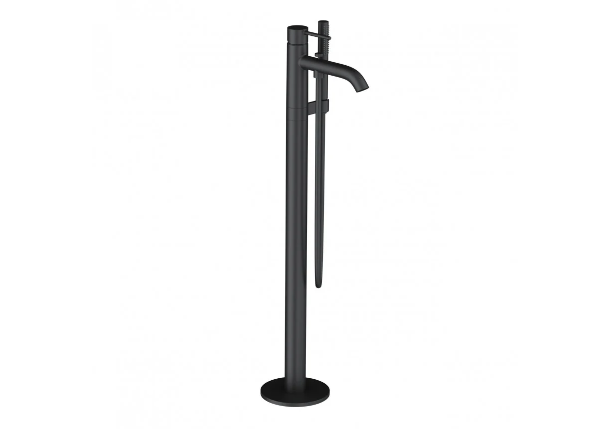 Baterii cada - Baterie cada sau dus freestanding negru mat, monocomanda Kludi Bozz 385900576