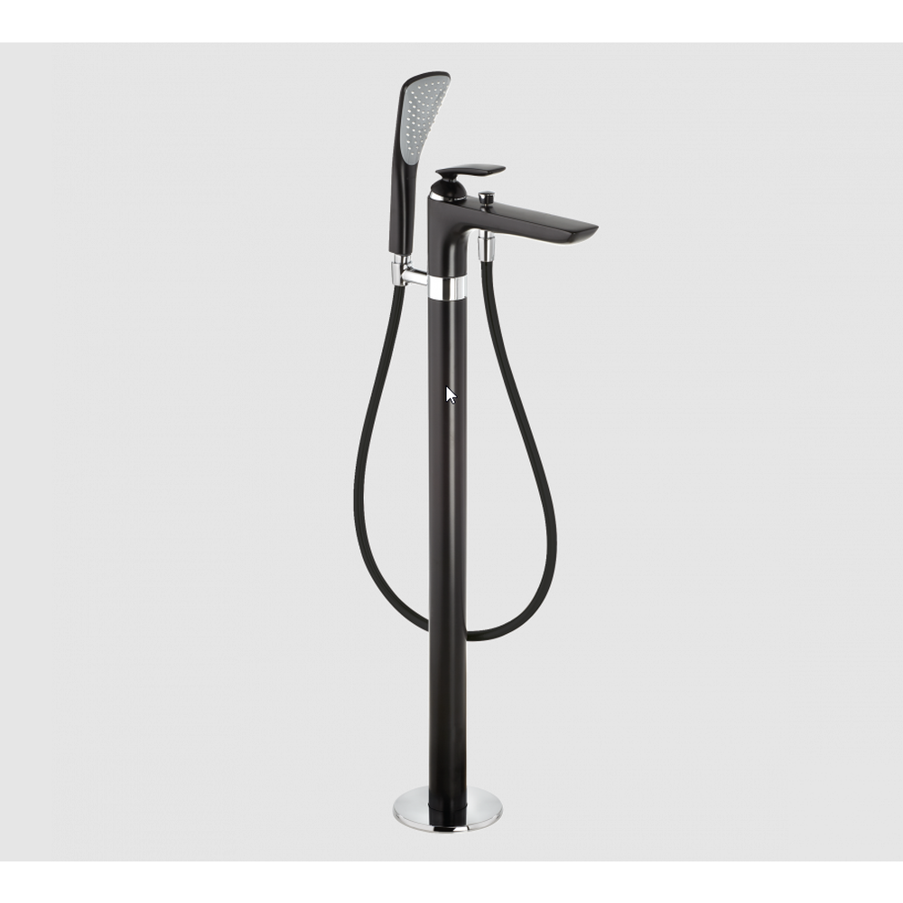 Baterii cada - Baterie cada sau dus freestanding negru mat Kludi Balance 525908775