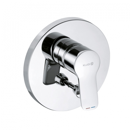 Baie - Baterie cada sau dus Kludi Pure & Easy incastrata pentru corp ingropat, crom, 150x85 mm