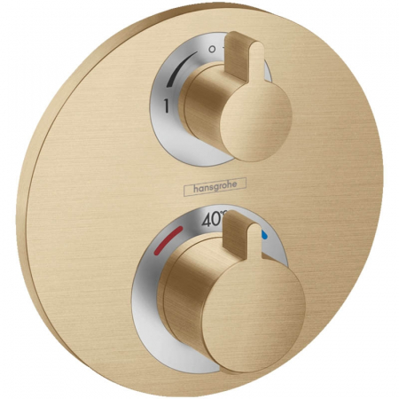 Baterii cada - Baterie cada sau dus termostatata culoare bronz periat Hansgrohe, Ecostat S