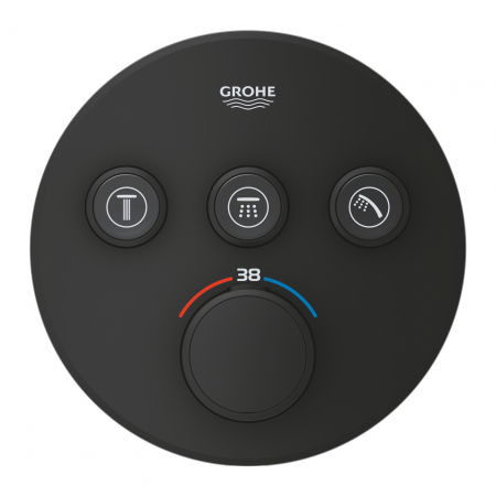 Baterie cada sau dus termostatata Grohe SmartControl negru mat [2]