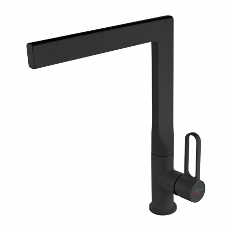 Baterii clasice bucatarie - Baterie chiuveta bucatarie FDesign Zaffiro, negru mat
