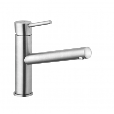 Baterii clasice bucatarie - Baterie chiuveta bucatarie Kludi Steel inox satinat