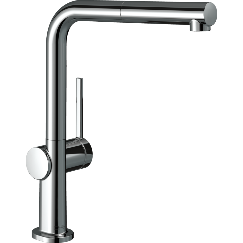Baterii bucatarie cu dus - Baterie chiuveta bucatarie crom lucios cu dus extractibil Hansgrohe Talis M54 72809000