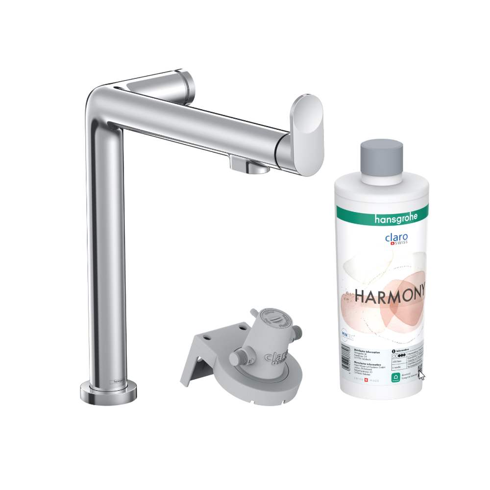 Baterii clasice bucatarie - Baterie chiuveta bucatarie crom lucios cu filtru de apa Hansgrohe Aqittura M91 76802000