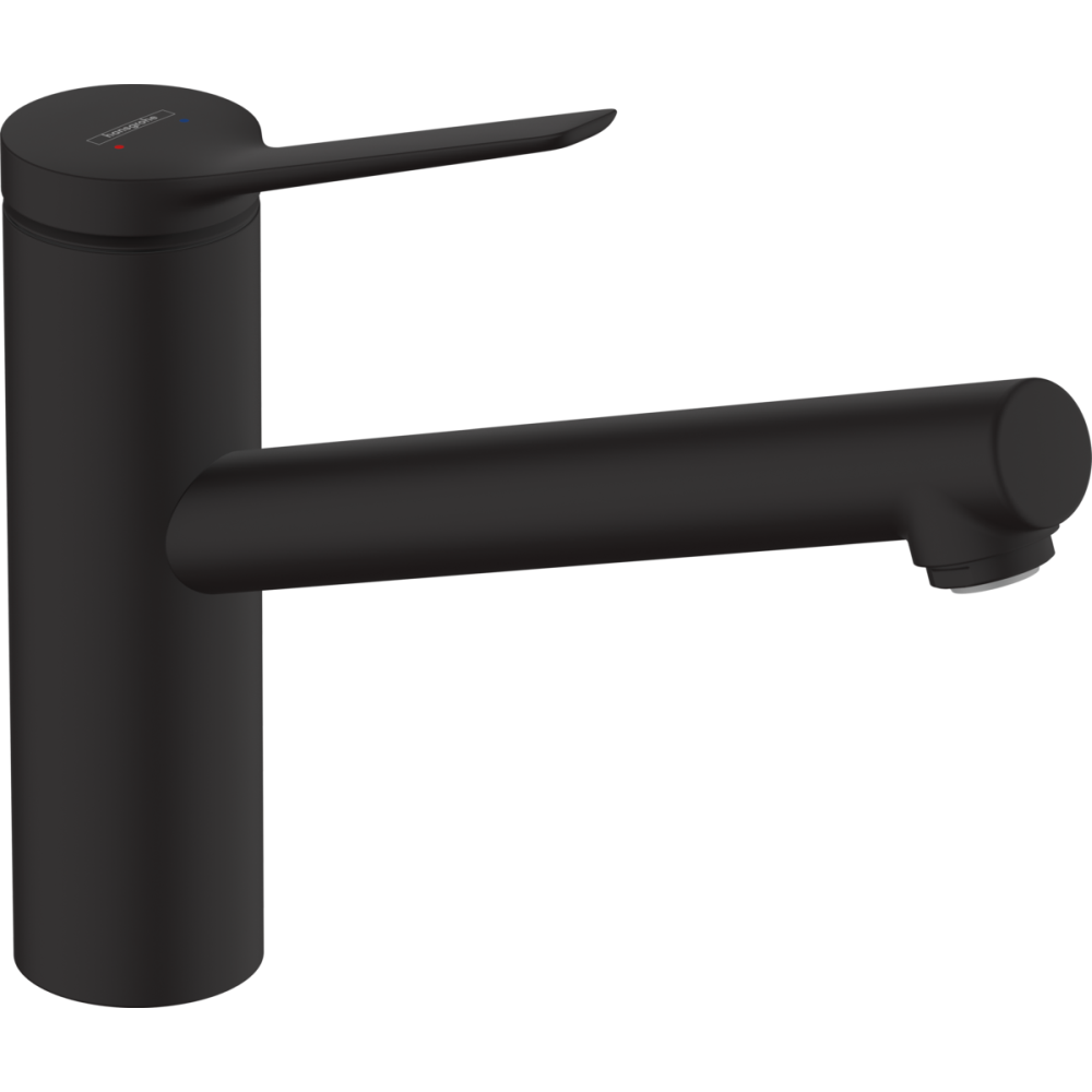Baterii bucatarie - Baterie chiuveta bucatarie negru mat, monocomanda Hansgrohe Zesis M33 74802670