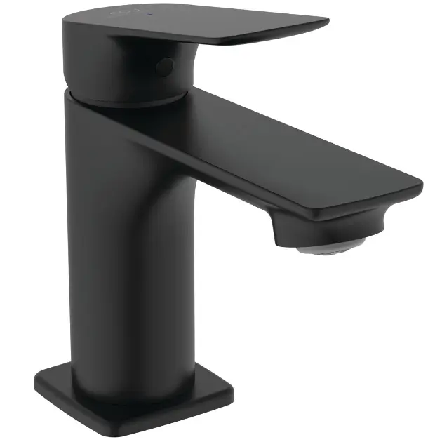 Baterii lavoare - Baterie cu monatre pe lavoar, negru mat, cu ventil inclus, Ideal Standard Ceralife C