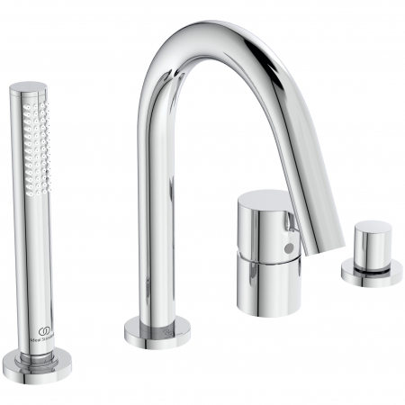 Baterii cada - Baterie cada cu 4 orificii Ideal Standard Joy crom lucios, montare pe cada