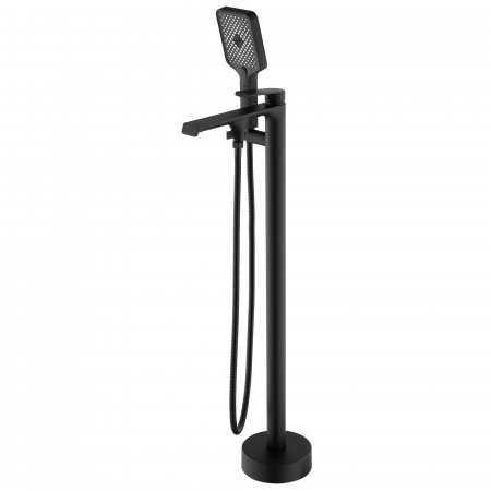 Baterie cadă freestanding Rea Hass, negru mat [3]