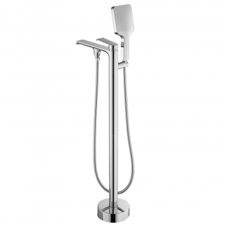 Baterie cadă freestanding Rea Hass, crom lucios [2]