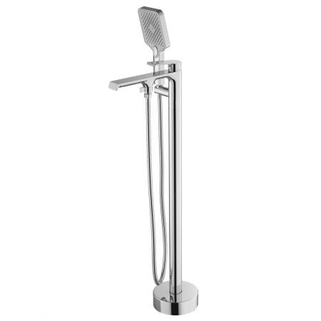 Baterie cadă freestanding Rea Hass, crom lucios [3]