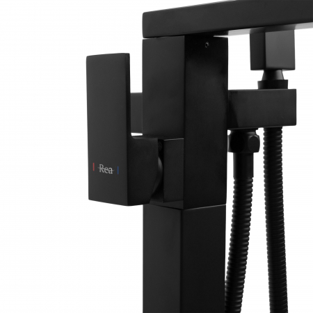 Baterie cadă freestanding Rea Tery, negru mat [3]