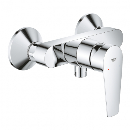 Baterii dus - Baterie dus culoare crom Grohe BauEdge New