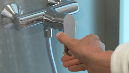 Baterie dus crom, montaj pe perete Hansgrohe Focus E2 [1]