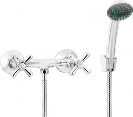 Baterii baie - Baterie dus cu set dus para si furtun culoare crom Deante Symetrio