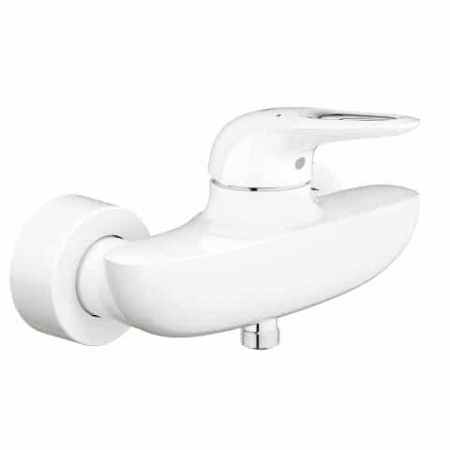 Baterii dus - Baterie dus culoare alba Grohe Eurostyle New