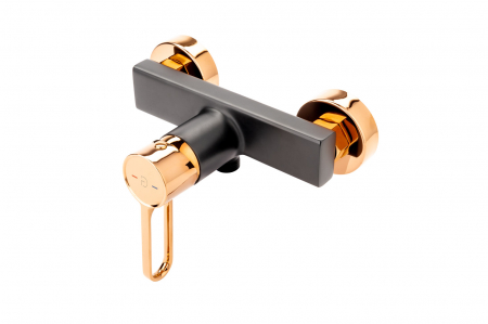 Baterie dus FDesign Zaffiro, negru mat/rose gold lucios [2]