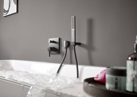 Baterie dus Hansgrohe Finoris incastrata pentru corp ingropat, negru mat 76415670 [1]
