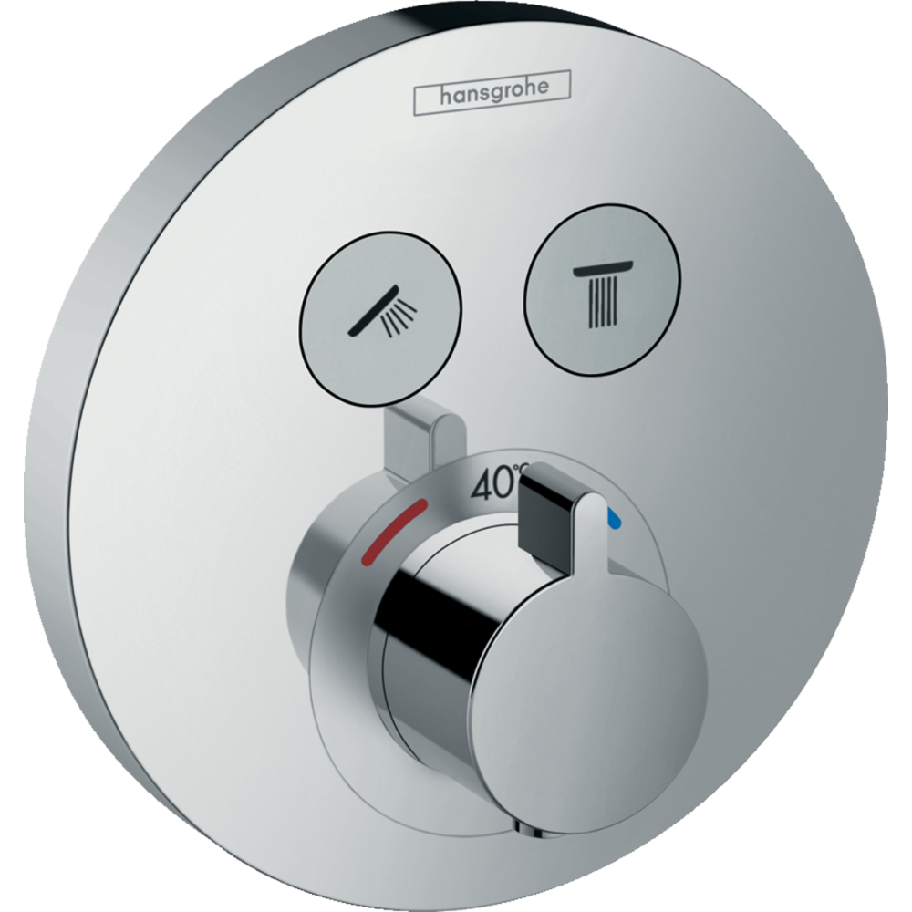 Baterii dus - Baterie dus incastrata termostatata crom lucios Hansgrohe, ShowerSelect S
