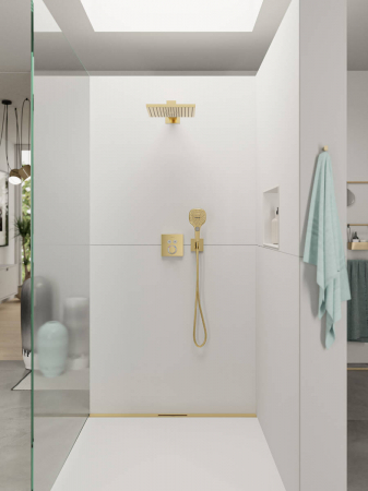 Baterie dus incastrata termostatata culoare auriu lucios Hansgrohe ShowerSelect 15763990 [1]