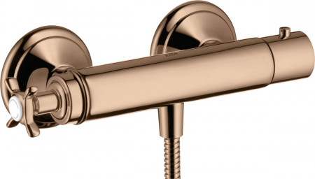 Baterii dus - Baterie dus termostatata red gold lucios Hansgrohe Axor Montreux