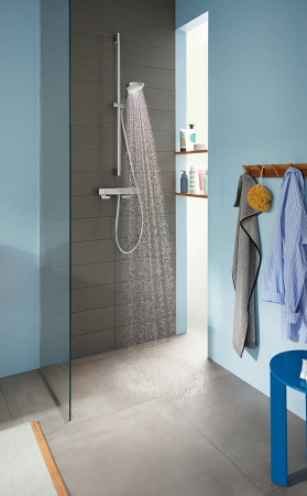 Baterie dus termostatata crom Hansgrohe Ecostat E 15773000 [2]