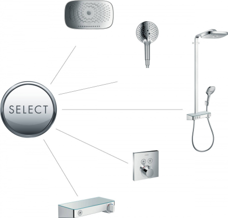 Baterie dus termostatata crom Hansgrohe ShowerTablet Select 13171000 [4]
