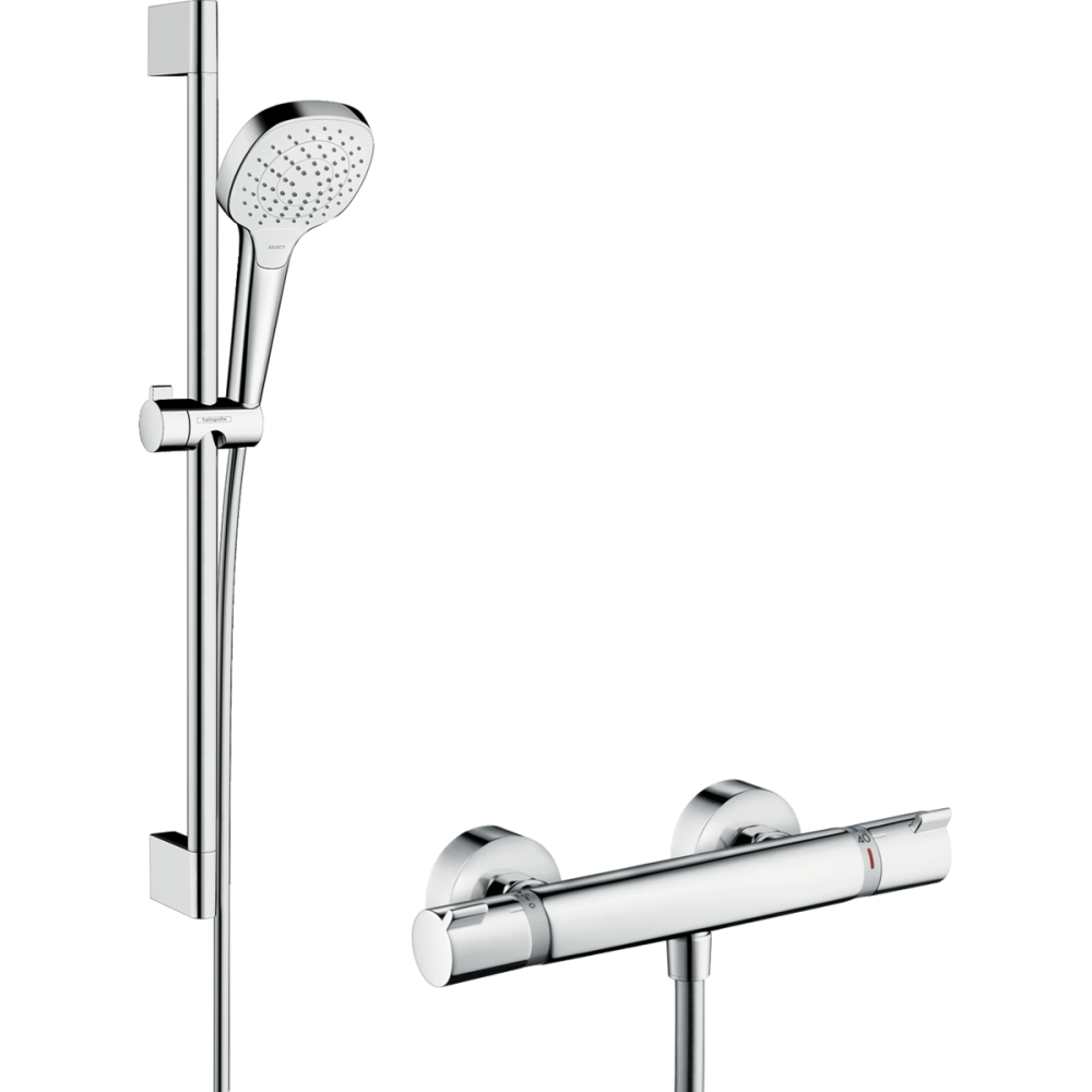 Baterii dus - Baterie dus termostatata cu set de dus, culoare crom Hansgrohe Croma Select E 27081400