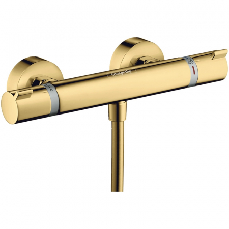 Baterii dus - Baterie dus termostatata auriu lucios Hansgrohe, Ecostat Comfort