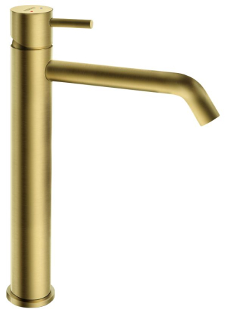 Baterii lavoare - Baterie inalta pentru lavoar 29 cm, auriu periat, Ferro Ciriculus
