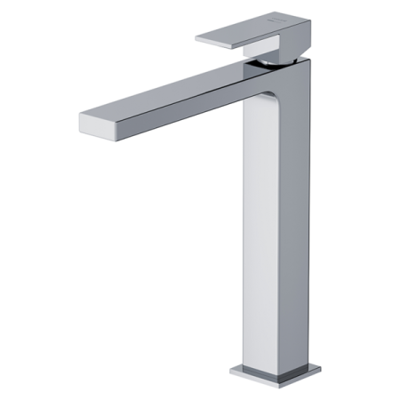Baterii lavoare - Baterie inalta pentru lavoar, cu montaj pe blat, crom, Cersanit Bari