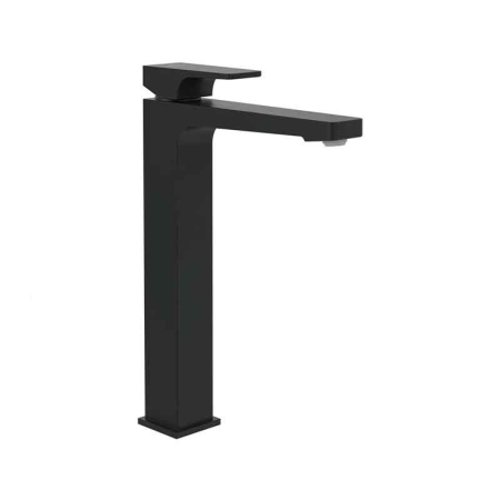 Baie - Baterie inalta pentru lavoar cu ventil click-clack, negru mat, Villeroy&Boch Architectura Square