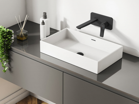 Baterie lavoar incastrata negru mat Ferro Stratos [1]