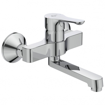 Baterii lavoare - Baterie lavoar cu montaj pe perete Ideal Standard Alpha crom lucios