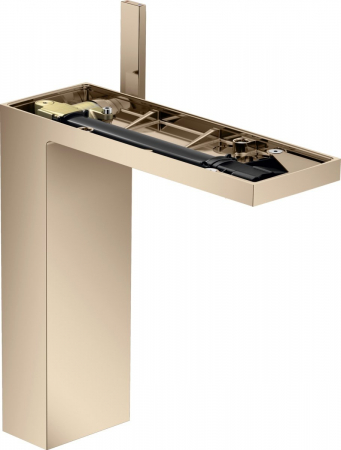 Baterii lavoare - Baterie lavoar baie red gold lucios, ventil click-clack, Hansgrohe Axor MyEdition 230