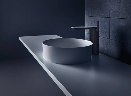 Baterie lavoar baie antracit periat, ventil click-clack, Hansgrohe Axor MyEdition 230 [1]
