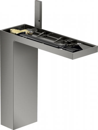 Baterii lavoare - Baterie lavoar baie antracit lucios, ventil click-clack, Hansgrohe Axor MyEdition 230
