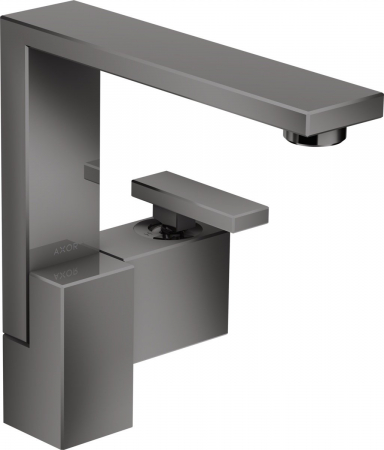 Baterii lavoare - Baterie lavoar baie antracit lucios cu ventil click-clack, Hansgrohe Axor Edge 190